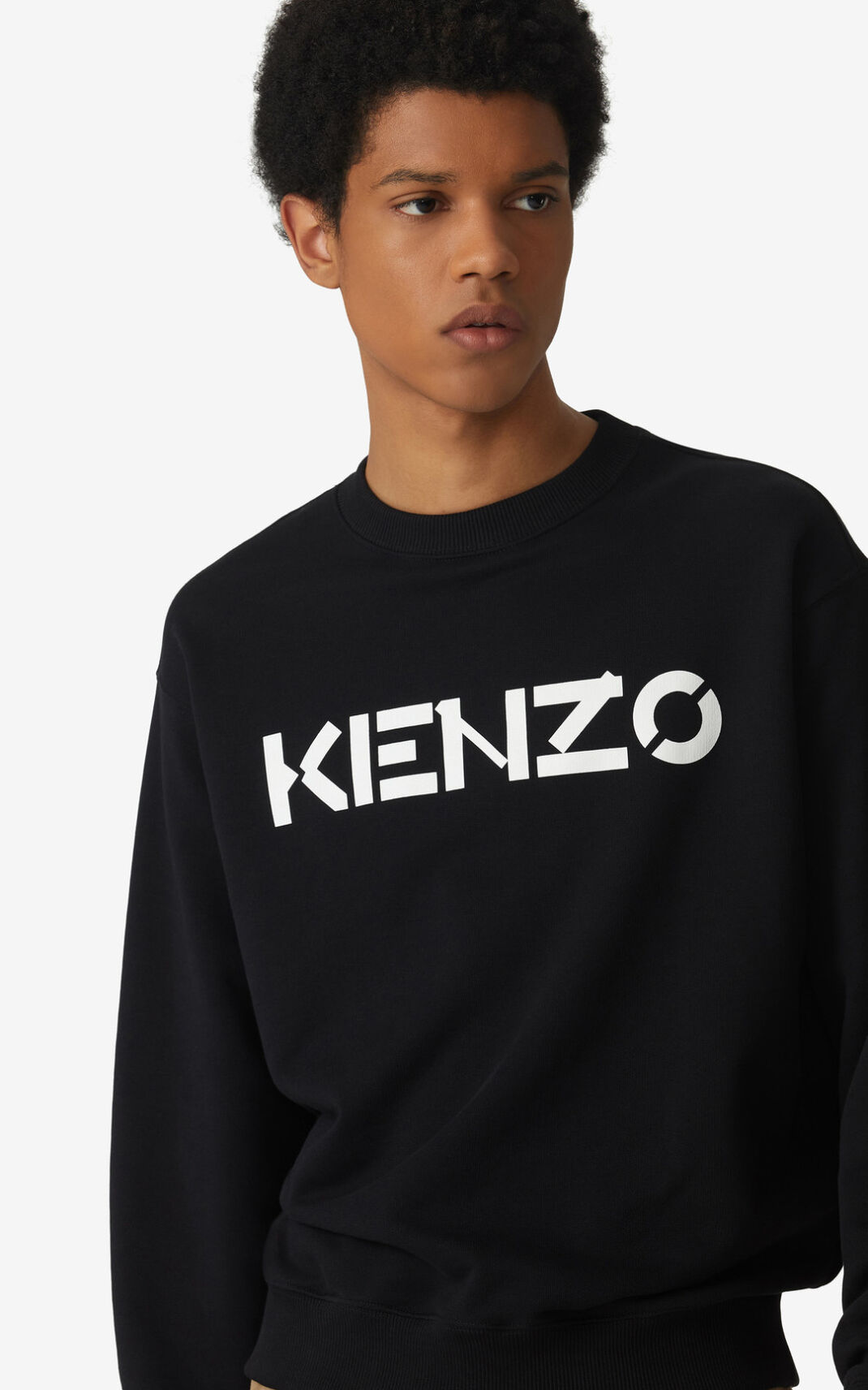 Sweat Kenzo Logo Homme Noir | BWOY-54978